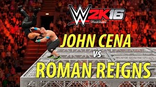 WWE 2K16  John Cena vs Roman Reigns  Hell In A Cell Match feat AA OffTheCell [upl. by Delle]