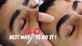 HOW TO GROOM MENS EYEBROWS [upl. by Haroppiz]