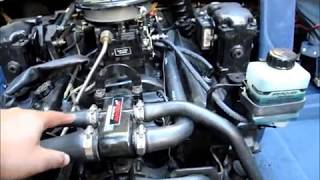 How to drain water from a boat engine  Mercruiser 50L Thunderbolt Ignition [upl. by Gonick]