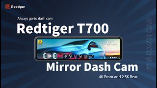 Redtiger T700 Mirror Dash Cam [upl. by Nurse402]