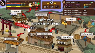 Ninja Kaizen  Clan Wars Explained In Details Tips and Tricks  2024 [upl. by Hatokad]