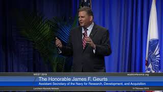 WEST 2019 14 February Luncheon Keynote Address The Honorable James F Geurts [upl. by Smoht]