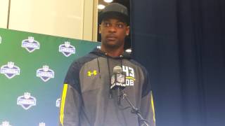 Montae Nicholson at NFL Combine [upl. by Kynan202]