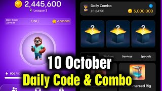 Gemz Daily Cipher amp Combo 10 October  Gemz Daily Code  Gemz Daily Combo 10 October  Gemz Cipher [upl. by Tybald]