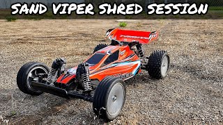 Tamiya Sand Viper Shredding and Bashing [upl. by Dotti]