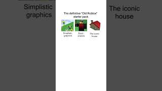 The definitive Old Roblox starter pack meme Memes [upl. by Sessler]