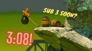 Getting Over It Speedrun  308543s [upl. by Annawahs]