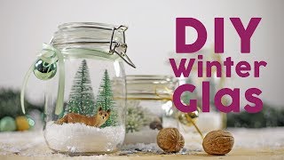 Süße Winterlandschaft im Einmachglas 🌲 DIY [upl. by Gassman112]