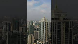 Top view of Colombo city and lotus tower Sri Lankatraveltrendingamericashortvideo [upl. by Kingsbury]