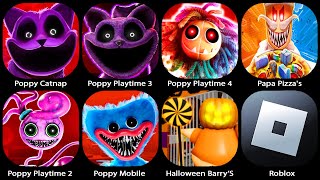 Poppy Playtime Chapter 2Poppy Playtime 3 4Poppy MobileROBLOX HALLOWEEN BARRYS PRISON RUN [upl. by Etnauq]