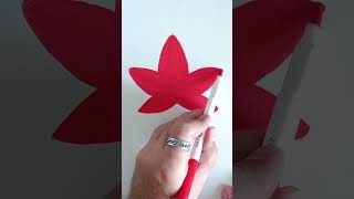 How to Draw a Maple Leaf in One Continuous Line Technique shortsviral easydrawing drawingtricks [upl. by Eenolem]