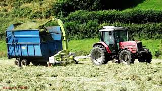 Silage with Claas Trailed Forage Harvester [upl. by Herrera974]