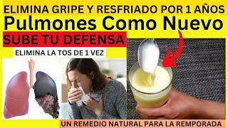 Remedio Casero para el Resfriado  tos  dolor de garganta  Defensa gripe  solo 3 ingredientes [upl. by Crystal]