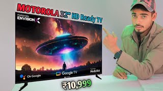 Motorola 32 Inch HD Ready Smart TV Unboxing and first Review Budget Smart TV under 10k Dolby audio [upl. by Nirac]