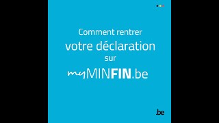 Rentrer votre déclaration sur MyMinfin [upl. by Modestine]