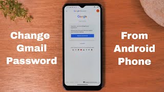 How to Change Your Gmail Password from a Phone  Google Password Reset [upl. by Celestina]