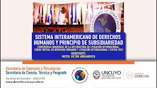 Conferencia Inaugural  Sistema Interamericano de Derechos Humanos y principio de subsidiariedad [upl. by Willette842]