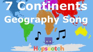 Seven Continents Geography Song [upl. by Devonne]