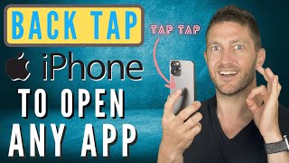 How To Use iPhone Shortcuts App with BACK TAP Open Any App or Do Any Task eg quotRecord Video Fastquot [upl. by Morvin]