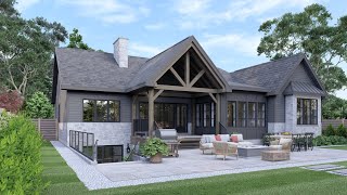 Urban Bungalow House Plan Tour The Brighton 4104 [upl. by Haywood]