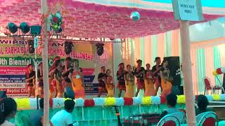 Aw hasani tarao rabha gospel songgrace mondoli youth group dance2024 [upl. by Nnaael]