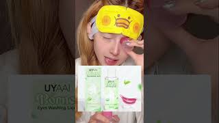 BEACOLORS Howto Use Borneol Eye Washing Liquid EyeCare Lens tutorial tips trending eyewash [upl. by Gnep381]