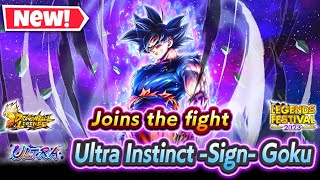 NEW ULTRA UI GOKU REVEAL INK BRUSH ANIMATION  REVEALS AND STUFF DB Legends  Legends Festival [upl. by Asseret]