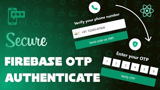 React js firebase phone authentication  Send OTP And Verify phone number  firebase [upl. by Bussey]