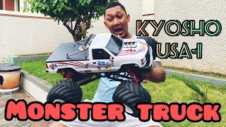 KYOSHO USA1 nitro engine  RC MONSTER TRUCK  rcbanyuwangiofficial [upl. by Aetnahs]