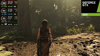 Shadow Of The Tomb Raider GTX 1650  i5 4460 1080p Ultra Settings [upl. by Svensen]