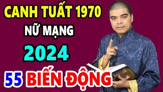 Tử Vi Tuổi Canh Tuất 1970 Nữ Mạng Năm 2024 Thoát Khỏi Đại Hạn Càng Làm Càng Ra Tiền Giàu Nứt Két [upl. by Hannaoj]