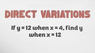 Solving Direct Variation Problems  Grade 9 Math [upl. by Charleen]