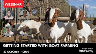 Webinar Getting started with goat farming [upl. by Diogenes]