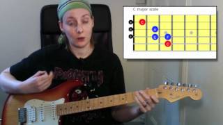 Beginners guitar lesson C major scale Rockschool guitar grades 1 amp 2 technical exercises [upl. by Lauren]