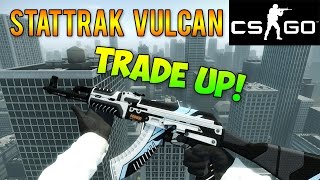 CS GO  StatTrak Factory New AK47 Vulcan Skin Trade Up Attempts [upl. by Maram326]