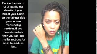 How to install and loc hair with small Marley Twists Great protective and transitional style [upl. by Kristal400]