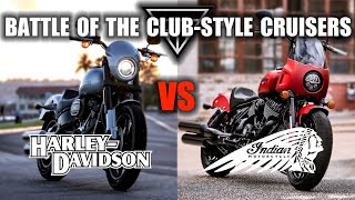 HD Low Rider S VS Indian Sport Chief  Battle of the ClubStyle Cruisers [upl. by Hayyim]