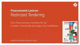 Restricted Tendering from Procurement Lexicon [upl. by Hras2]