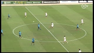 Genial Ronaldinho faz golaço do meio de campo em amistoso no Pacaembu [upl. by Eolc]