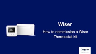 Wiser  how to commission a Wiser Thermostat kit [upl. by Aggy]