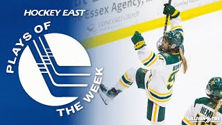 TOE DRAG SNIPE CELLY  Hockey East Plays of the Week [upl. by Laekim]