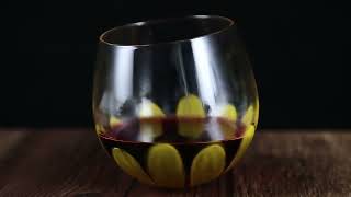 Stemless Wine Glasses Set of 6 With A Tray [upl. by Idnew]