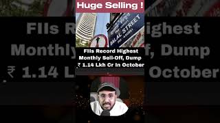 Stock Market is About Dump Hard  Stock Market Latest News Today  Fii Big Selling stockmarketnews [upl. by Aneleiram]