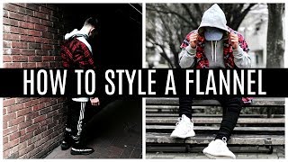 HOW TO STYLE A FLANNEL  FOUR LOOKS [upl. by Bathilda]