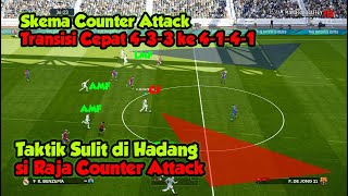 Skema Counter attacks Real Madrid 433 ke 4141 sulit di hadang [upl. by Lirret172]