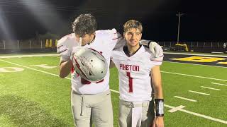 Piketon’s Bo Henry and Luke Gullion discuss win over Paint Valley [upl. by Ma]