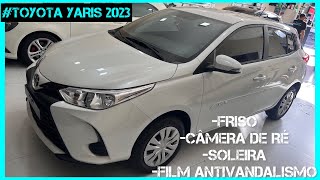 YARIS 2023 friso câmera de ré e sensor de ré na multimídia original [upl. by Siahc1]