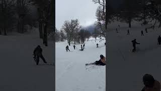 Skiing mishap in San Martín de los Andes [upl. by Fernas950]