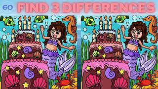 Find 3 Differences  Exercise Your Brain  Video 839 [upl. by Dombrowski]