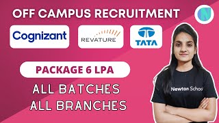 Cognizant  Revature  TATA IT Job for Freshers  No Percentage Criteria Required  Must Apply [upl. by Aninaj195]